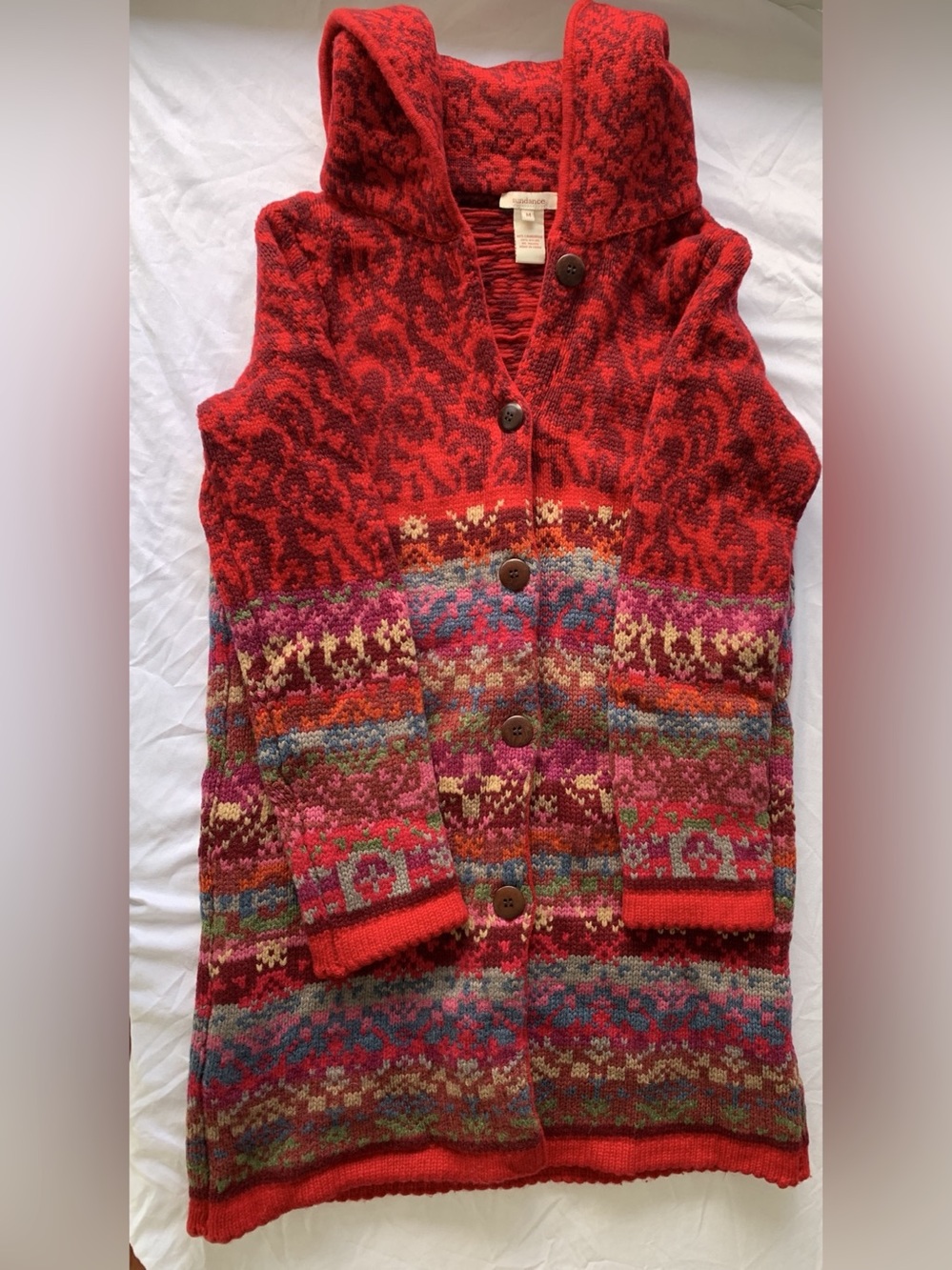 Sundance Lambswool Hooded Cardigan